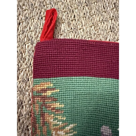 Imperial elegance Wool Nutcracker Needlepoint Christmas Stocking Cross Stitch - Picture 3 of 7